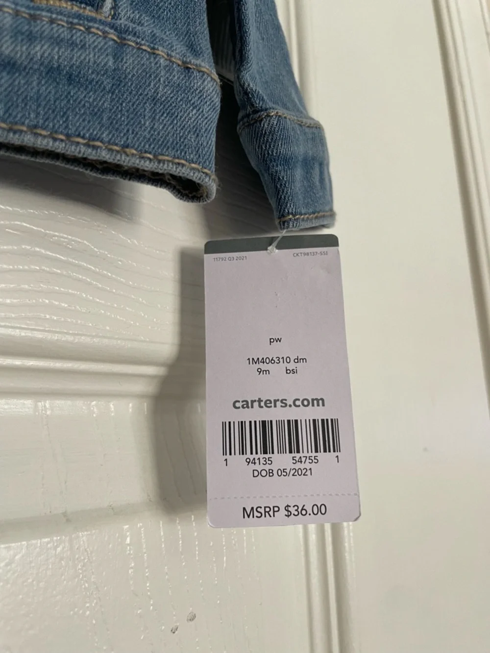 Carters classic denim